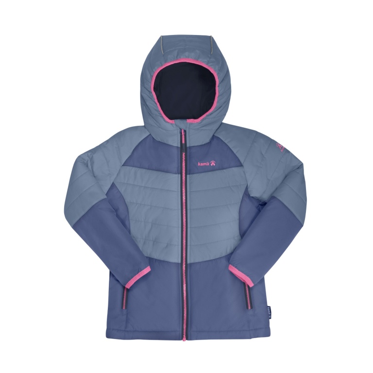 Kurtka całoroczna Kamik Celeste (wiatroszczelna, odblaskowa) niebieska dla dziewczynek